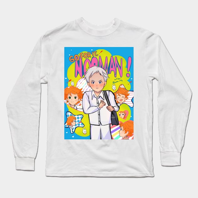 GO FOR IT, NORMAN the promised neverland Long Sleeve T-Shirt by uchix